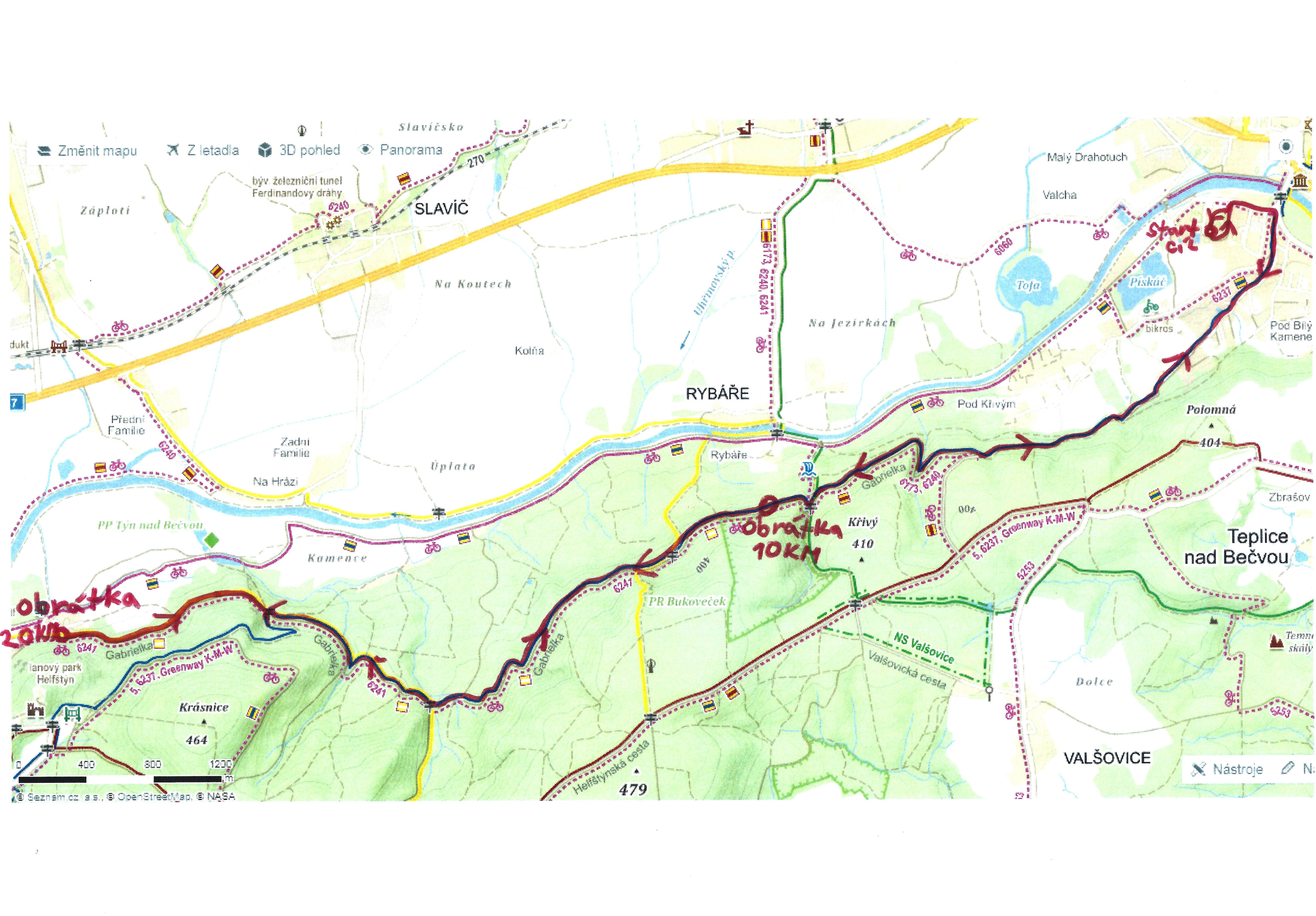 mapa 10 a 20 km